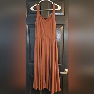 Quince Rust Midi Dress